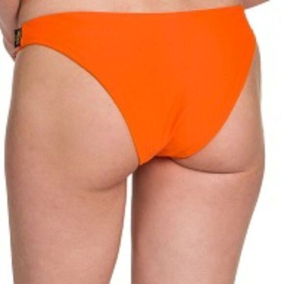 Moschino Solid Bikini Bottoms Orange 2 (Medium) NWT - Picture 2 of 3